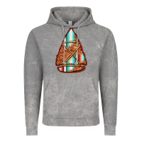 Cloud Rock turquoise serape tooled leather arrowhead Vintage Hoodie - Jasminsmagicworld