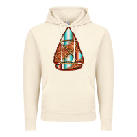 Vintage Artic turquoise serape tooled leather arrowhead Vintage Hoodie - Jasminsmagicworld