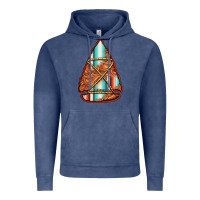 Vintage Denim turquoise serape tooled leather arrowhead Vintage Hoodie - Jasminsmagicworld
