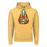 Vintage Mustard turquoise serape tooled leather arrowhead Vintage Hoodie - Jasminsmagicworld