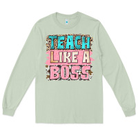 Matcha teach like a boss Long Sleeve Tee - NancyCooperArtShop