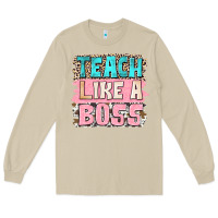Mushroom teach like a boss Long Sleeve Tee - NancyCooperArtShop
