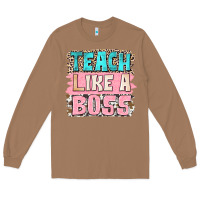 Toasted Coconut teach like a boss Long Sleeve Tee - NancyCooperArtShop