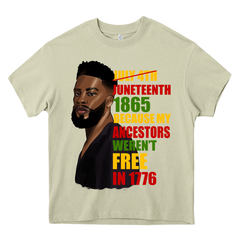 Juneteenth 1885 Because My Ancestors Weren't Free In 1776 Black Man Heavy Core Tee by HRA Design Shop | Teevron