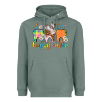 Sage Happy Easter Dental Easter Day Heavyweight Hoodie - HowdyJamesFarm