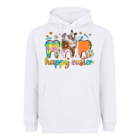 White Happy Easter Dental Easter Day Heavyweight Hoodie - HowdyJamesFarm