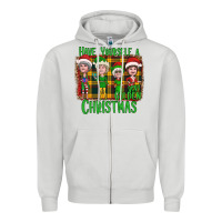 Dove Grey Have Yourself a Very Golden Christmas Zipper Hoodie - Bettercallsaul