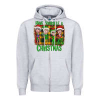 Heather Grey Have Yourself a Very Golden Christmas Zipper Hoodie - Bettercallsaul