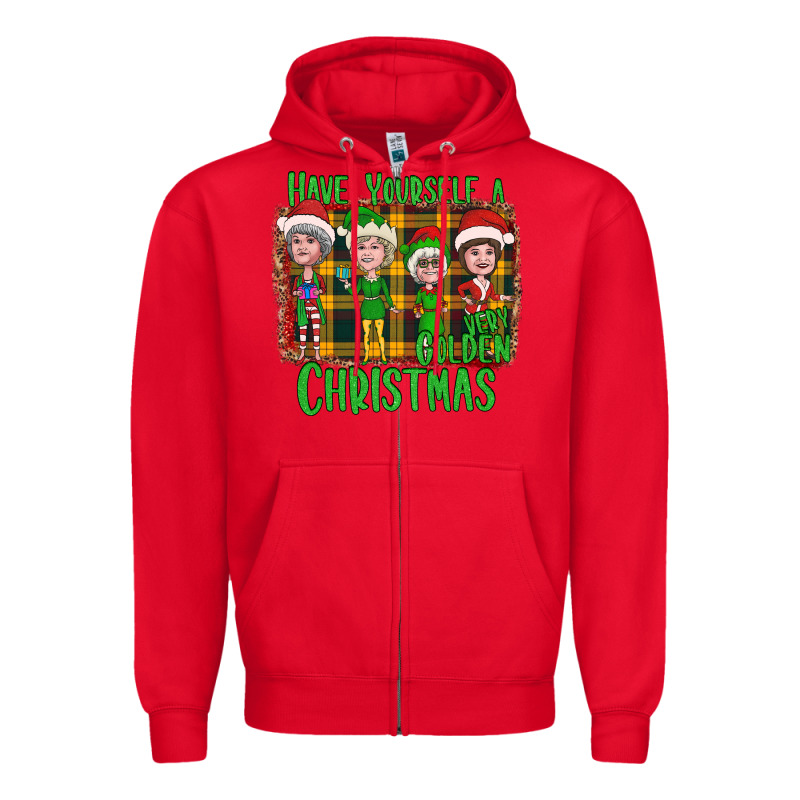 Have Yourself A Very Golden Christmas Zipper Hoodie by Bettercallsaul | Teevron
