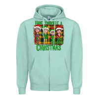 Seafoam Have Yourself a Very Golden Christmas Zipper Hoodie - Bettercallsaul