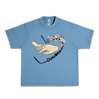 Pebble Blue personalized grandma Urban Heavy Tee - MaliasSmallBusiness