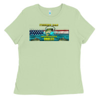 Matcha fishing dad  libbey glass Ladies Tee - HRA Design Shop