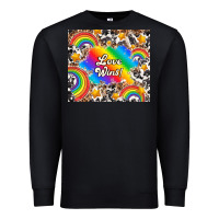 Black love wins Premium Sweatshirt - TumblerDesignByShophia