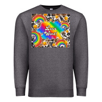 Charcoal Heather love wins Premium Sweatshirt - TumblerDesignByShophia