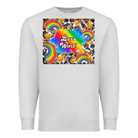 Dove Grey love wins Premium Sweatshirt - TumblerDesignByShophia