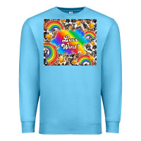 Ocean Blue love wins Premium Sweatshirt - TumblerDesignByShophia