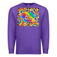 Purple love wins Premium Sweatshirt - TumblerDesignByShophia