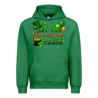 Emerald Let the shenanigans begin St. Patricks Day Urban Hoodie - FaDigitalArtStudio
