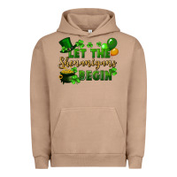 Pigment Burro Let the shenanigans begin St. Patricks Day Urban Hoodie - FaDigitalArtStudio