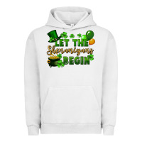 Pigment Lunar Rock Let the shenanigans begin St. Patricks Day Urban Hoodie - FaDigitalArtStudio