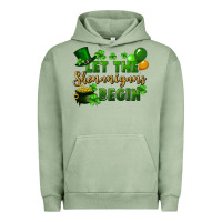 Pigment Oil Green Let the shenanigans begin St. Patricks Day Urban Hoodie - FaDigitalArtStudio