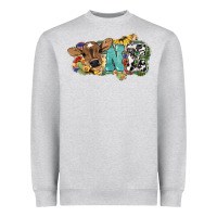 Heather Grey one baby cow Heavyweight Sweatshirt - NancyCooperArtShop