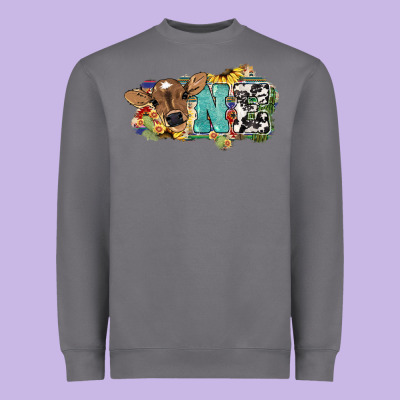 One Baby Cow Heavyweight Sweatshirt Designed By Nancycooperartshop