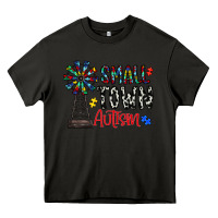 Asphalt small town autism Heavy Core Tee - CowhideDigitalArt