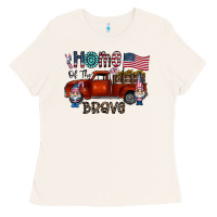 Bone home of the brave Ladies Tee - CowhideDigitalArt