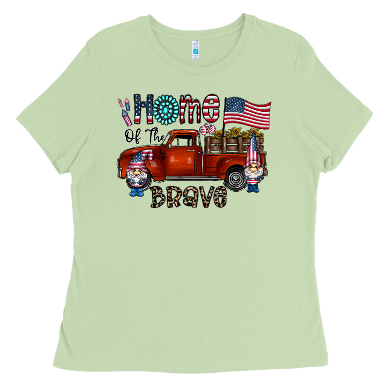 Home Of The Brave Ladies Tee by CowhideDigitalArt | Teevron