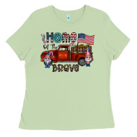 Matcha home of the brave Ladies Tee - CowhideDigitalArt