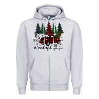 Heather Grey It s The Most Wonderful Time Of The Year Zipper Hoodie - Bettercallsaul