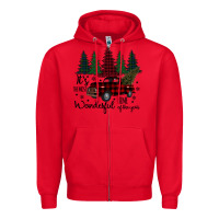 Red It s The Most Wonderful Time Of The Year Zipper Hoodie - Bettercallsaul