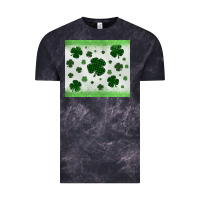 Cloud Black shamrock Vintage Tee - MaliasSmallBusiness
