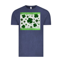 Vintage Denim shamrock Vintage Tee - MaliasSmallBusiness