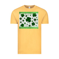 Vintage Mustard shamrock Vintage Tee - MaliasSmallBusiness