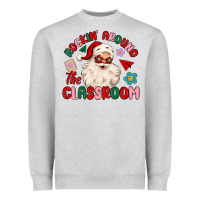 Heather Grey rockin around the classroom Heavyweight Sweatshirt - MaliasSmallBusiness
