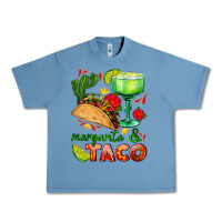 Pebble Blue margarita and taco Urban Heavy Tee - AdoDesignShop