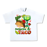 White margarita and taco Urban Heavy Tee - AdoDesignShop