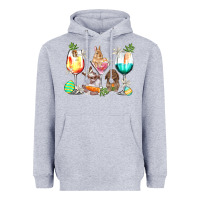 Heather Grey Easter wine glasses Easter Day Heavyweight Hoodie - HowdyJamesFarm