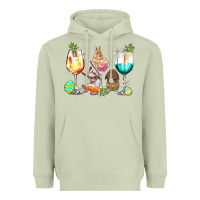 Matcha Easter wine glasses Easter Day Heavyweight Hoodie - HowdyJamesFarm