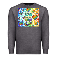 Charcoal Heather love has no gender Premium Sweatshirt - TumblerDesignByShophia