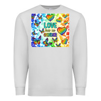 Dove Grey love has no gender Premium Sweatshirt - TumblerDesignByShophia