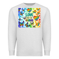 Oatmeal Heather love has no gender Premium Sweatshirt - TumblerDesignByShophia
