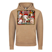 Vintage Coffee merry christmas goats Vintage Hoodie - Jasminsmagicworld