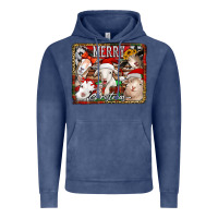 Vintage Denim merry christmas goats Vintage Hoodie - Jasminsmagicworld