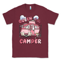 Burgundy queen of the camper Classic Tee - MaliasSmallBusiness