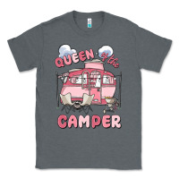 Charcoal Heather queen of the camper Classic Tee - MaliasSmallBusiness
