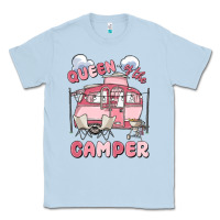 Dusty Blue queen of the camper Classic Tee - MaliasSmallBusiness