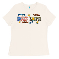 Bone dad life  libbey glass Ladies Tee - HRA Design Shop